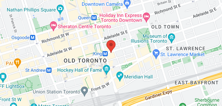 map of #1912 -7 KING ST E